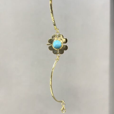 925 ayar gümüş firuzenin ferahlatan şanslı bilekliği